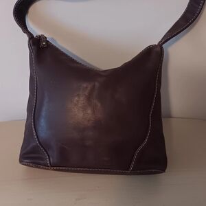FOSSIL Brown Leather Vintage Hobo Bag Soft Medium Size
